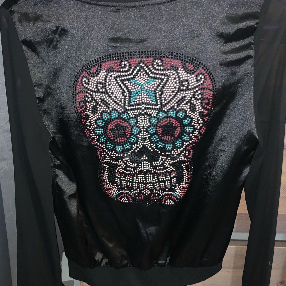 Satin skull jacket